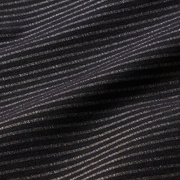 Stretch pour pantalon Rayures horizontales – noir/argent ancien,  image number 2