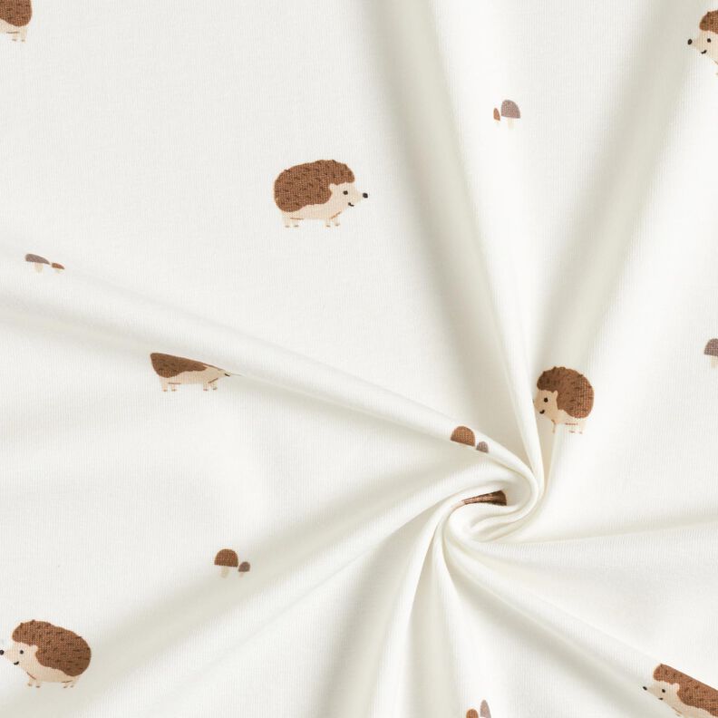 Jersey coton Joyeux hérissons – écru,  image number 3