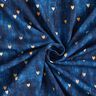 Jersey coton Cœurs dorés | Glitzerpüppi – indigo,  thumbnail number 3
