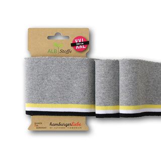 GOTS Bord-côtes CUFF ME POLO [140 cm | 7,5 cm]  | Albstoffe | Hamburger Liebe, 