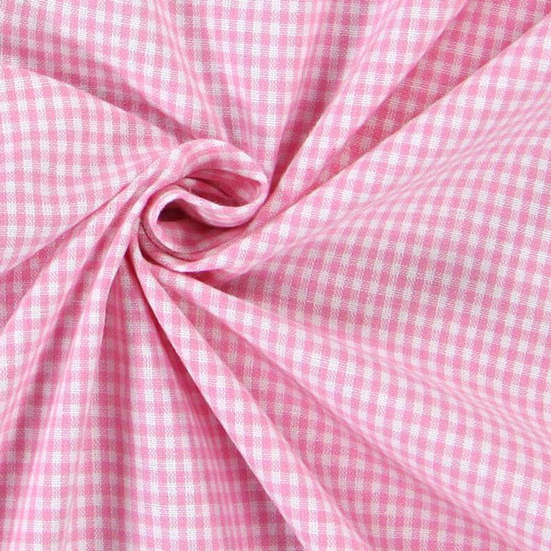 Tissu en coton Vichy à carreaux 0,2 cm – rose/blanc,  image number 2