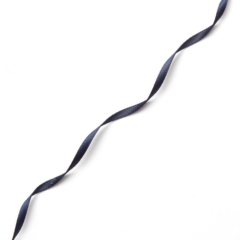 Ruban de satin [3 mm] – bleu marine,  image number 2