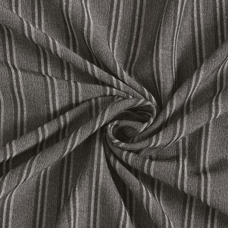 Tissu de coton à rayures écrasées – anthracite, image number 3