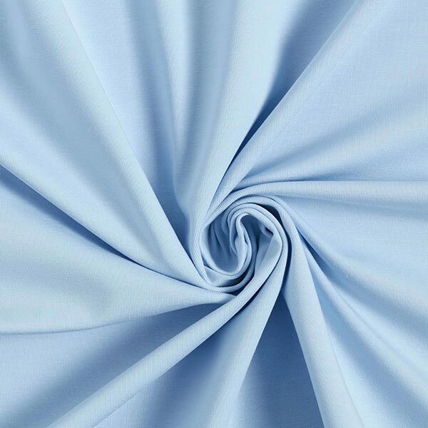 Jersey coton Medium uni – bleu clair,  image number 1