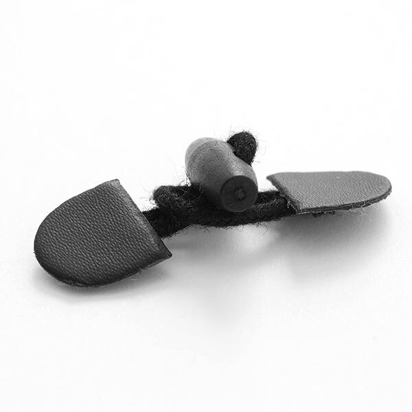 Fermeture pour duffle-coat [ 55 mm ] – noir,  image number 2