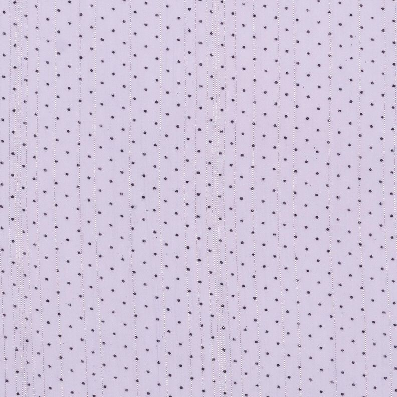 Mousseline Rayures et pois pailletés – mauve, image number 1