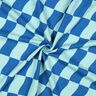 Softsweat carreaux ondulés | Poppy Fabrics – bleu roi/bleu glacier,  thumbnail number 3