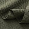 Bambou Tissu double gaze de coton Structure – olive,  thumbnail number 3