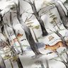Popeline coton Renard dans la forêt Impression numérique – blanc,  thumbnail number 2