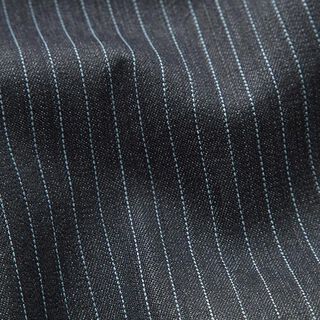 Denim solide fines rayures – bleu nuit, 