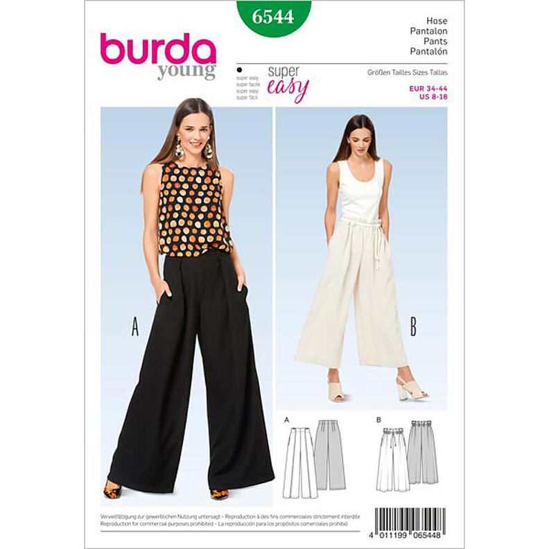 Pantalon, Burda 6544,  image number 1