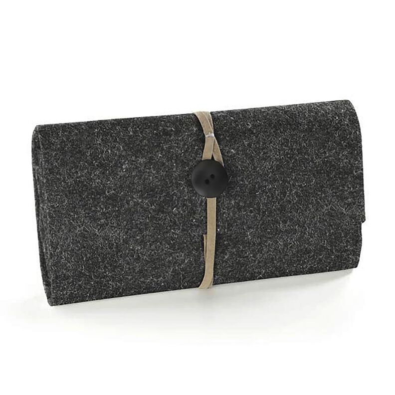 Feutrine 90 cm / &eacute;paisseur de 1 mm &ndash; anthracite | Reste 70cm,  image number 4