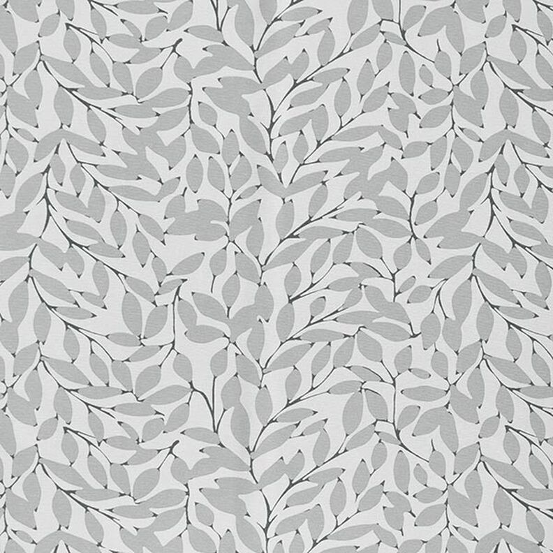 Tissu décoratif Toile Feuilles floues – gris brume/gris,  image number 1