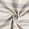 Tissu de décoration Semi-panama Rayures tissées – bleu acier/nature,  thumbnail number 4