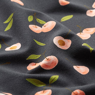Jersey coton cerises Impression numérique | Poppy – bleu marine, 