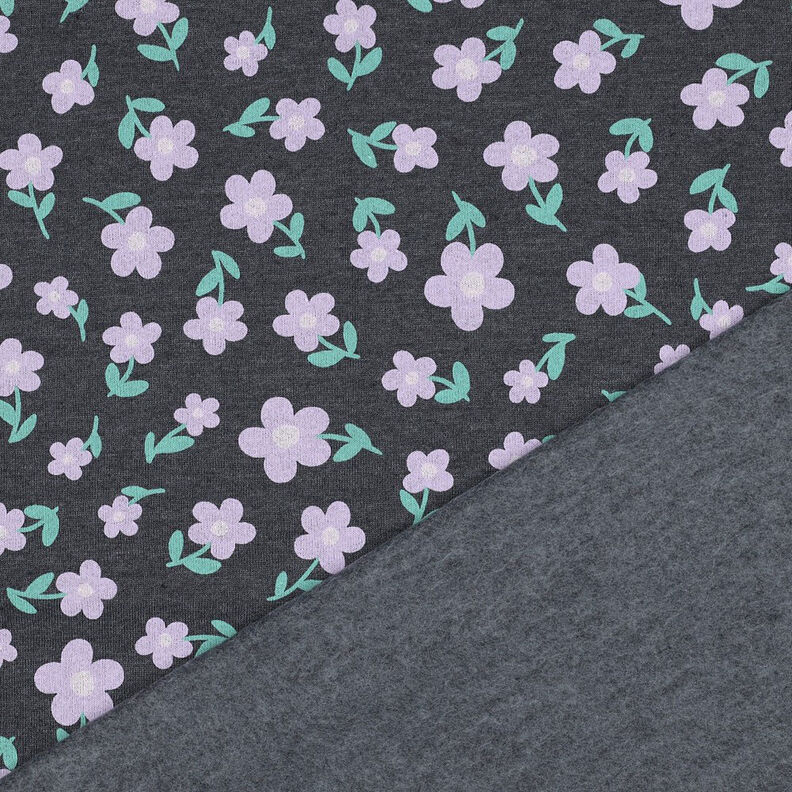 Sweatshirt Fleurs | by Poppy – anthracite/mauve,  image number 4