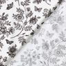Tissu viscose Fleurs et papillons – blanc/noir,  thumbnail number 4
