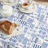 Coton enduit maritime – bleu acier/nature,  thumbnail number 6