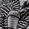 Tissu pour maillot de bain Motif graphique abstrait – noir/blanc,  thumbnail number 2