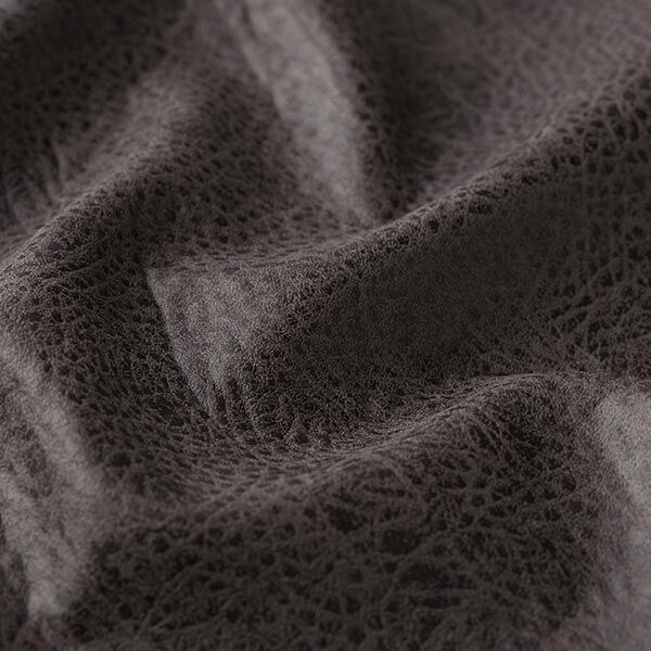 Tissu de revêtement Imitation cuir – gris foncé,  image number 2