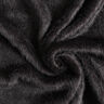 Maille pour manteau pelucheuse unie – noir,  thumbnail number 1