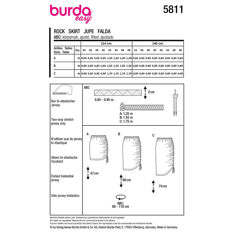 Jupe | Burda 5811 | 34-48,  image number 12