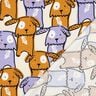 Jersey coton chiens aux oreilles tombantes | Poppy Fabrics – écru,  thumbnail number 4