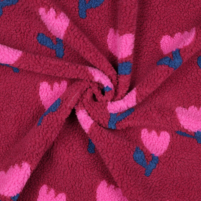 Ourson tulipes | Poppy Fabrics – carmin, image number 3
