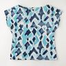 Jersey viscose Ikat-Muster – bleu ciel/bleu nuit,  thumbnail number 5