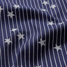 Popeline coton Rayures et étoiles – bleu marine/blanc,  thumbnail number 2