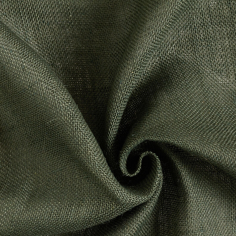 Tissu de décoration Jute Uni 150 cm – pin foncé,  image number 1