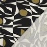 Mélange viscose lin Motif géométrique – noir/olive,  thumbnail number 4