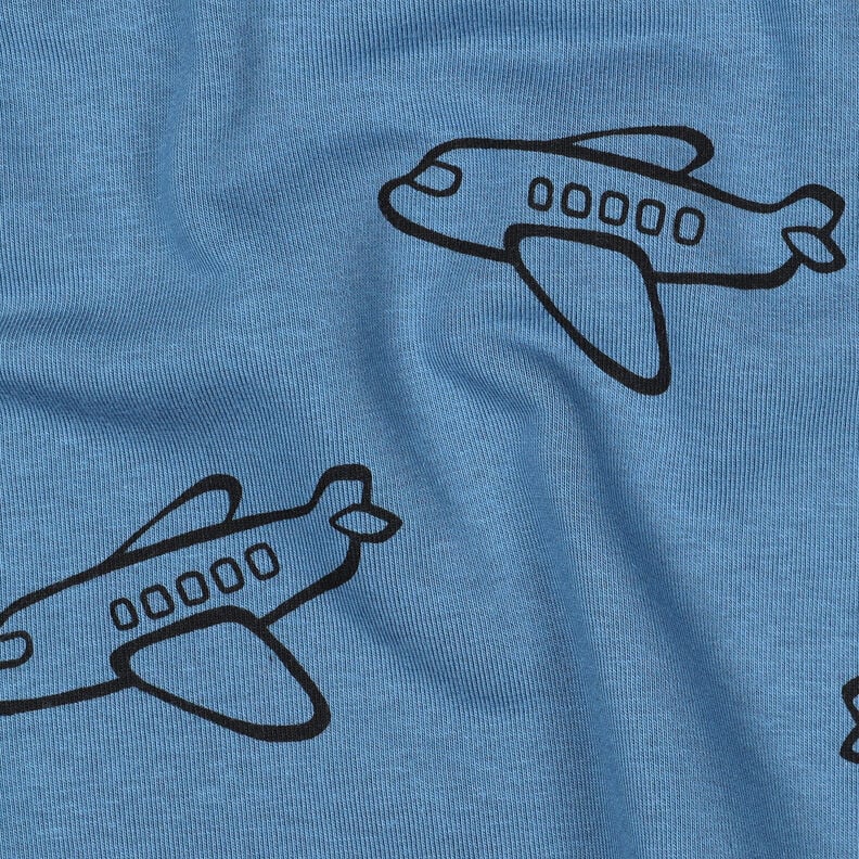 Sweatshirt gratté Avions | Poppy Fabrics – bleu jean, image number 2