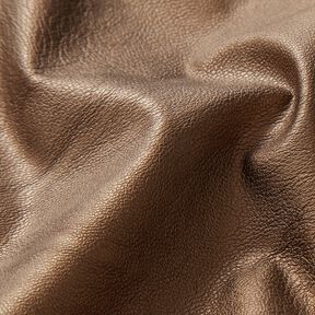 Stretch Imitation cuir Métallique – cannelle, 
