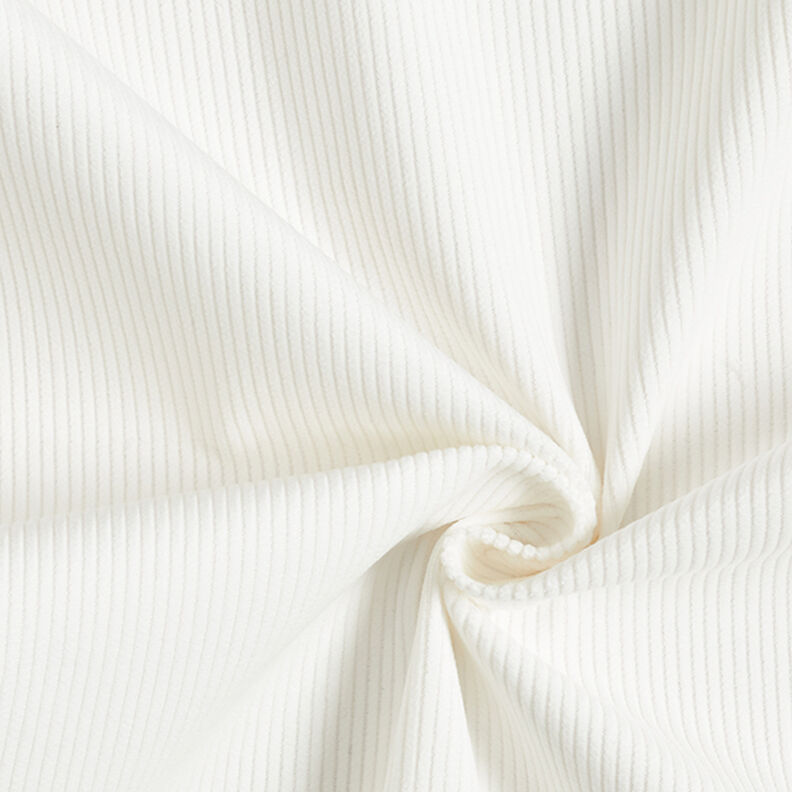 Velours côtelé fin uni – blanc,  image number 3