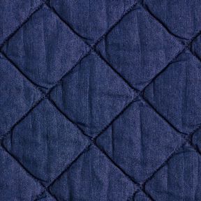 Jeans Tissu matelassé Losanges – bleu nuit, 