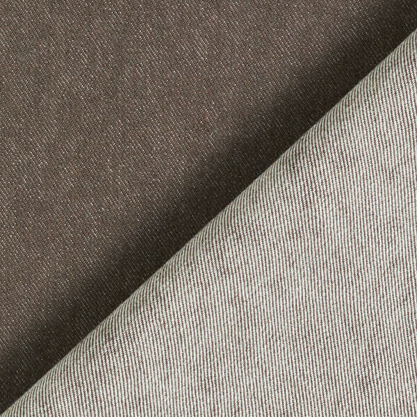 Tissu en coton à surface brossée Uni – marron,  image number 3