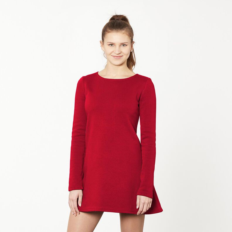 Molleton coton léger uni – framboise, image number 10