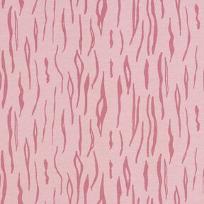 Jersey coton zèbre – vieux rose clair, 