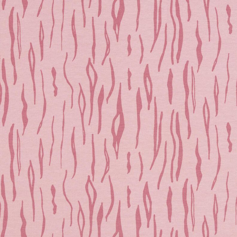 Jersey coton zèbre – vieux rose clair, image number 1