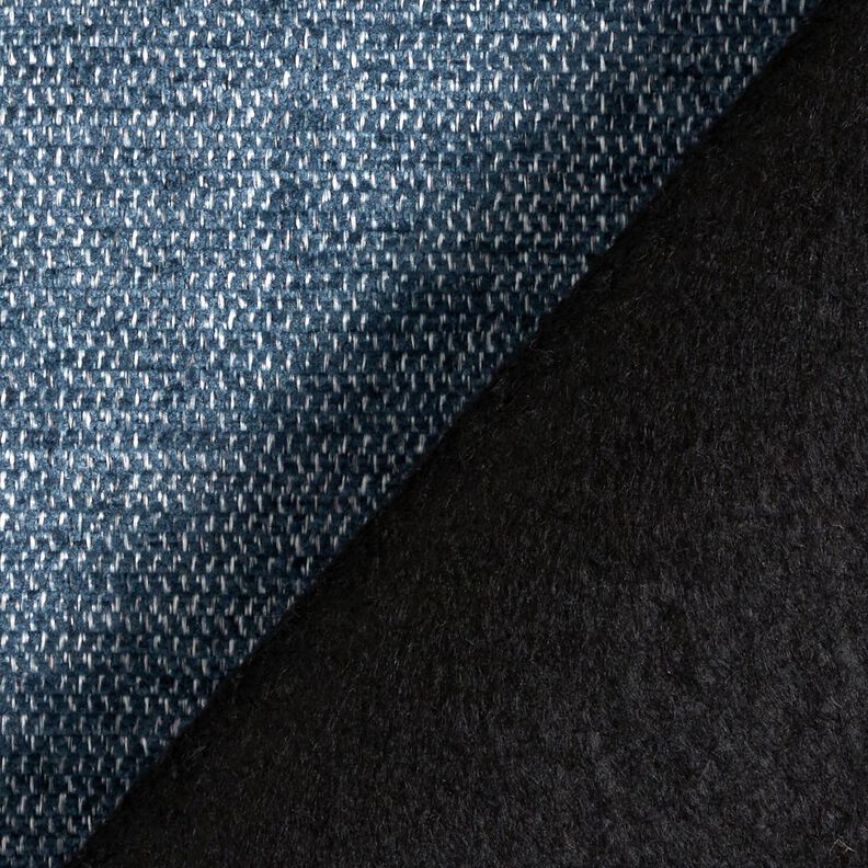 Tissu de revêtement Chenille Chiné – bleu/argent,  image number 3