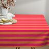 Tissu de décoration Semi-panama Grandes rayures – rose intense/orange,  thumbnail number 9