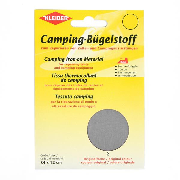 Tissu thermocollant camping – gris,  image number 1