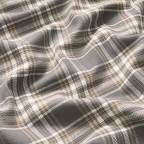 Flanelle coton Carreaux – gris/blanc, 
