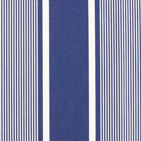 Tissu d’extérieur Canvas Rayures – bleu marine/blanc, 
