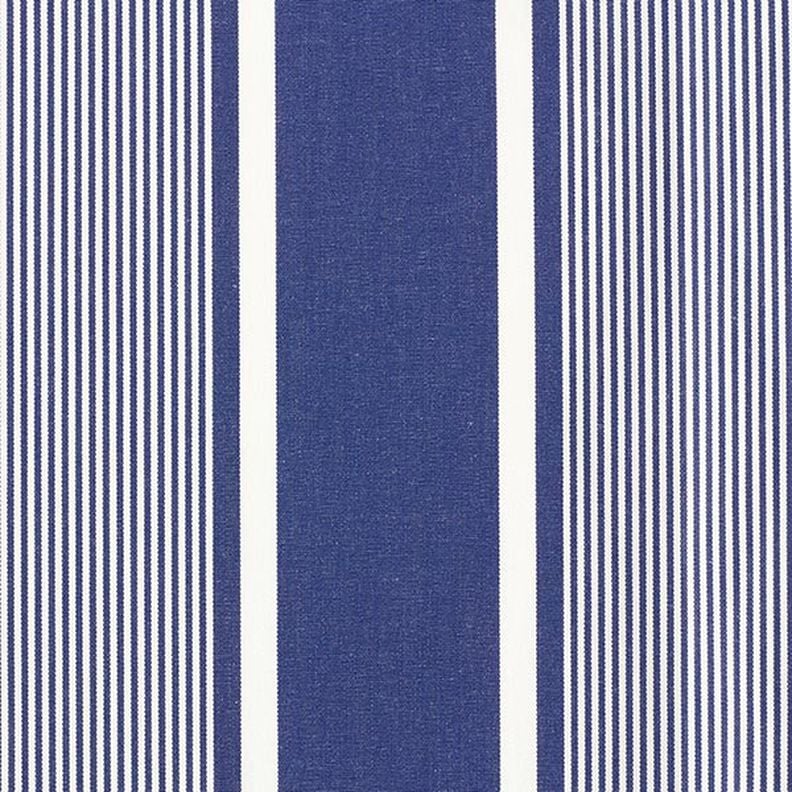 Tissu d’extérieur Canvas Rayures – bleu marine/blanc,  image number 1