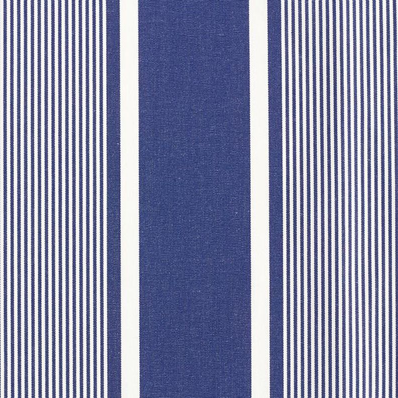 Tissu d’extérieur Canvas Rayures – bleu marine/blanc,  image number 1
