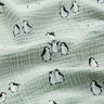 Tissu double gaze de coton joyeux pingouins – roseau,  thumbnail number 2