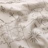 Tissu de décoration Semi-panama carte marine – nature,  thumbnail number 2