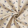 Tissu de décoration Semi-panama Petits voiliers – nature/bleu marine,  thumbnail number 3